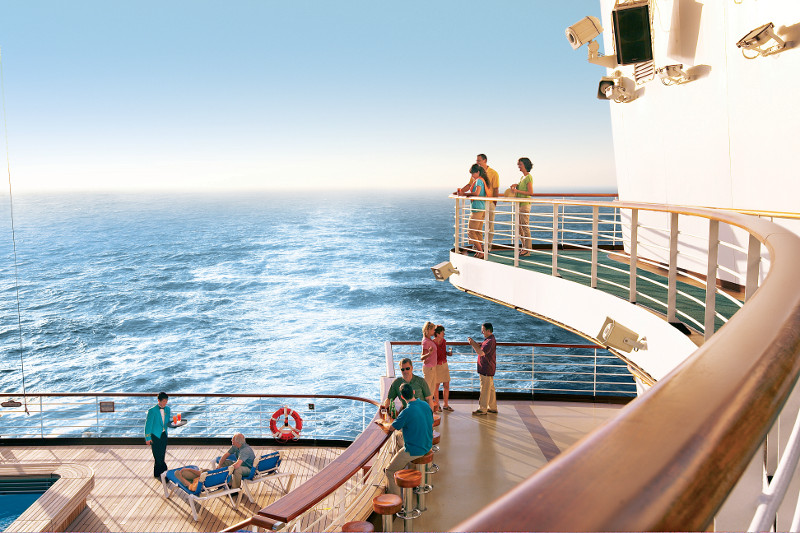 Grand Princess on deck