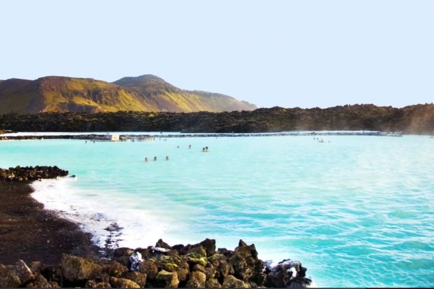 Relax and rejuvenate in the milky blue geothermal waters of Iceland's iconic Blue Lagoon. Surrounded by dramatic lava fields and distant mountains, this natural spa offers a unique and tranquil experience. Imagine soaking in the mineral-rich warmth, letting your worries drift away in this stunning Icelandic landscape. A must-do for any trip to Iceland!